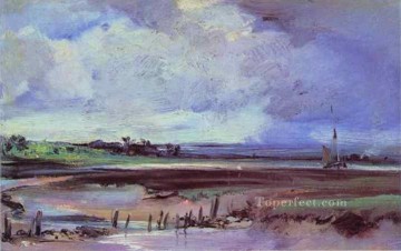 リチャード・パークス・ボニントン Painting - トルヴィルの「レ・サリニエール」 ロマンチックな海の風景 リチャード・パークス・ボニントン